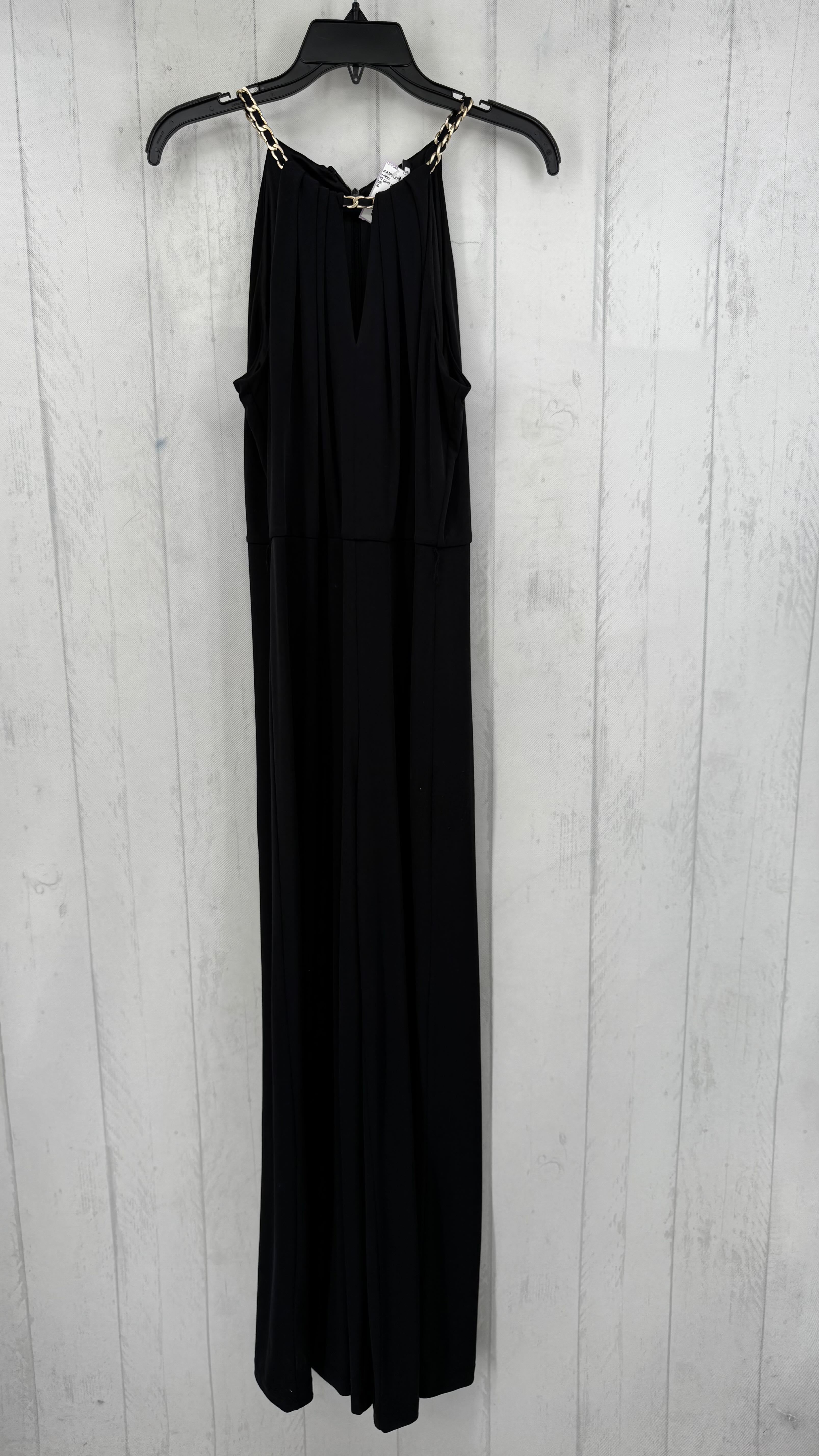 10 gold chain detail slvls jumpsuit