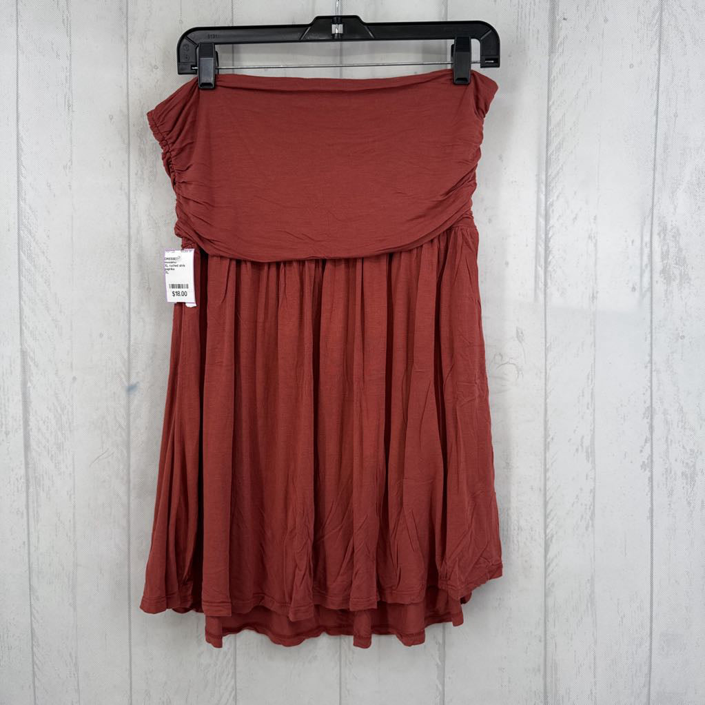 XL ruched slvls dress