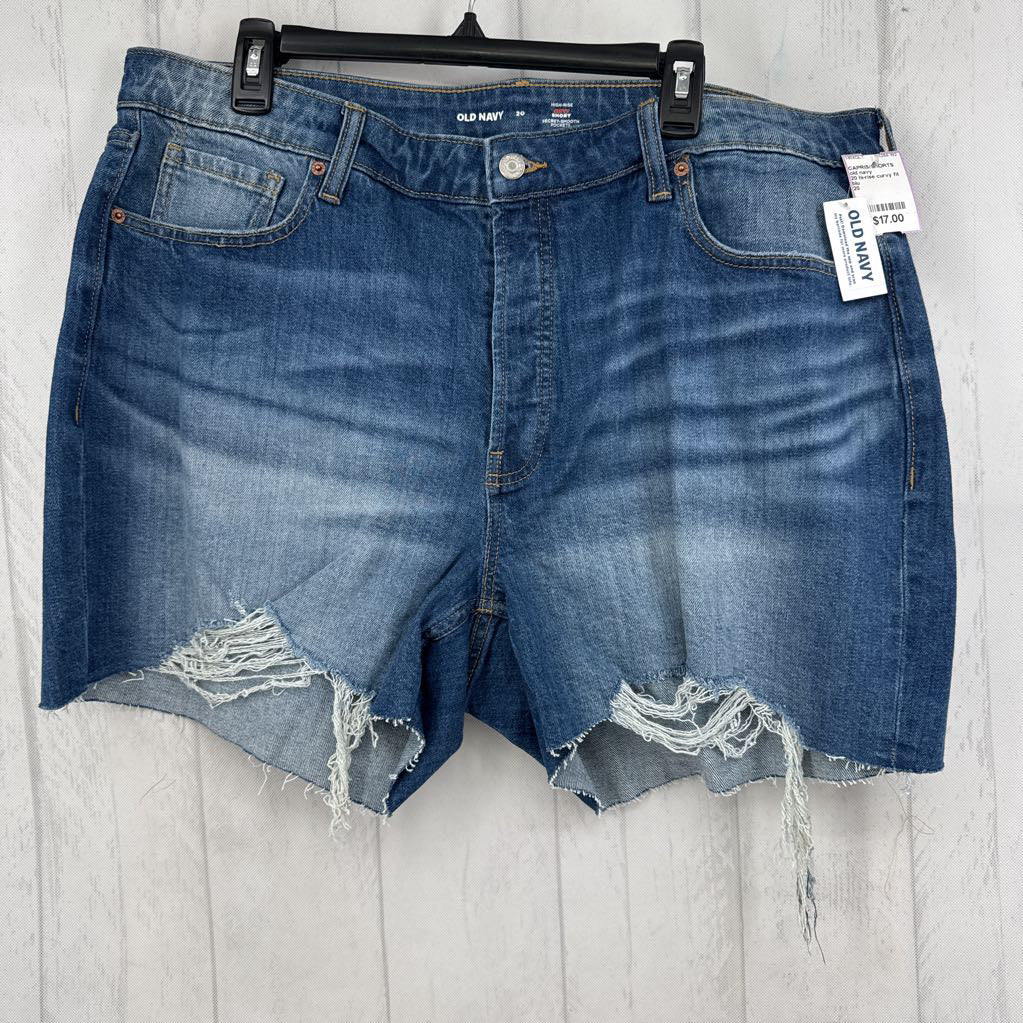 20 hi-rise curvy fit jean shorts