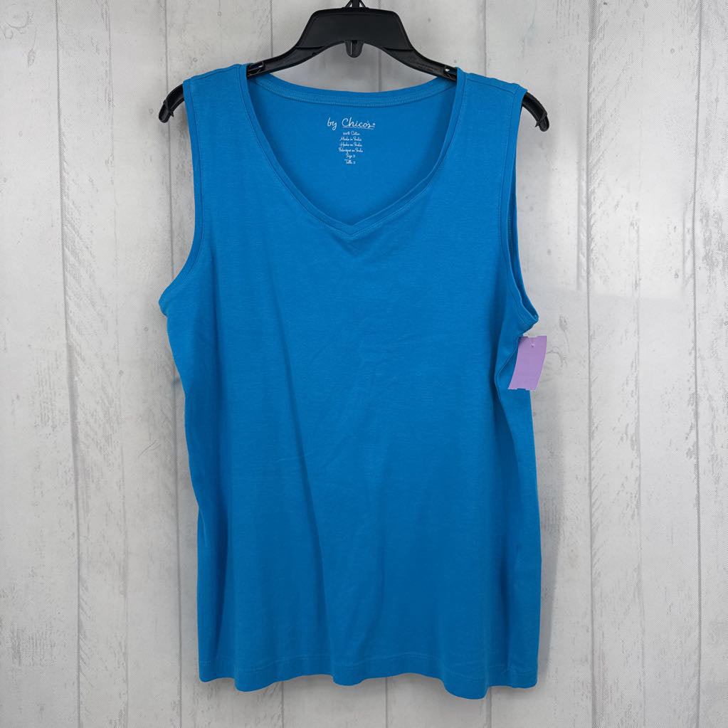 L v-neck basic knit tank