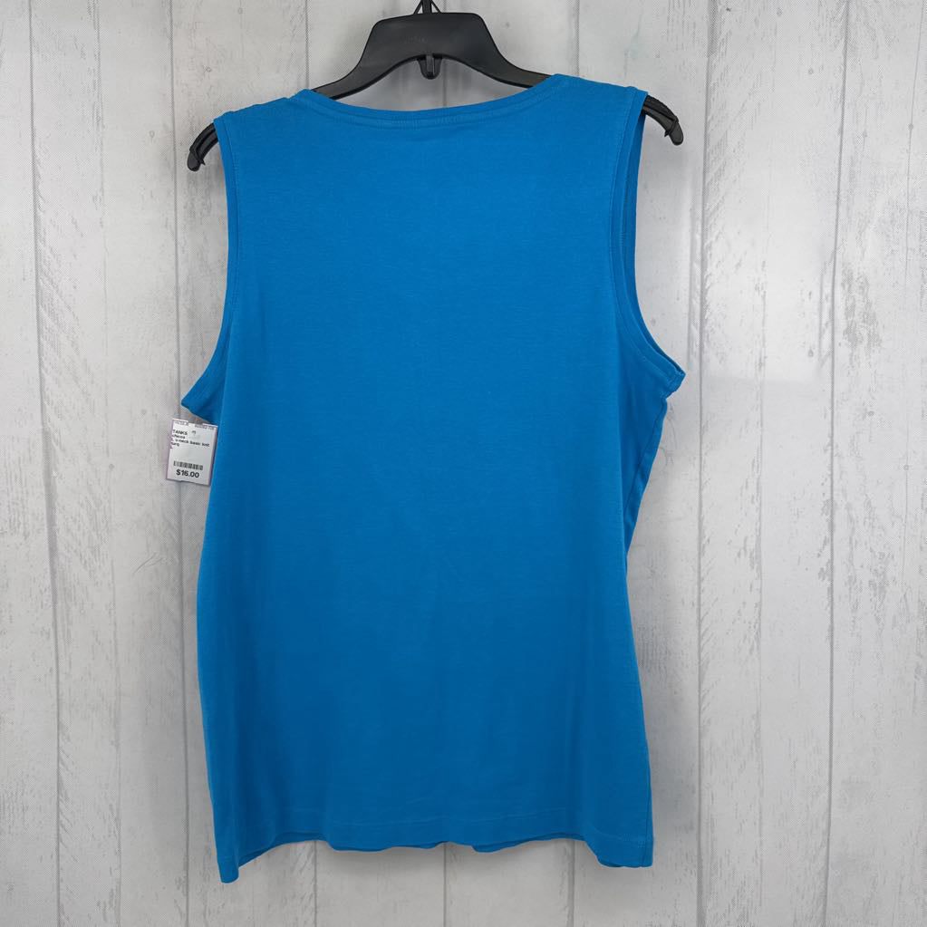 L v-neck basic knit tank