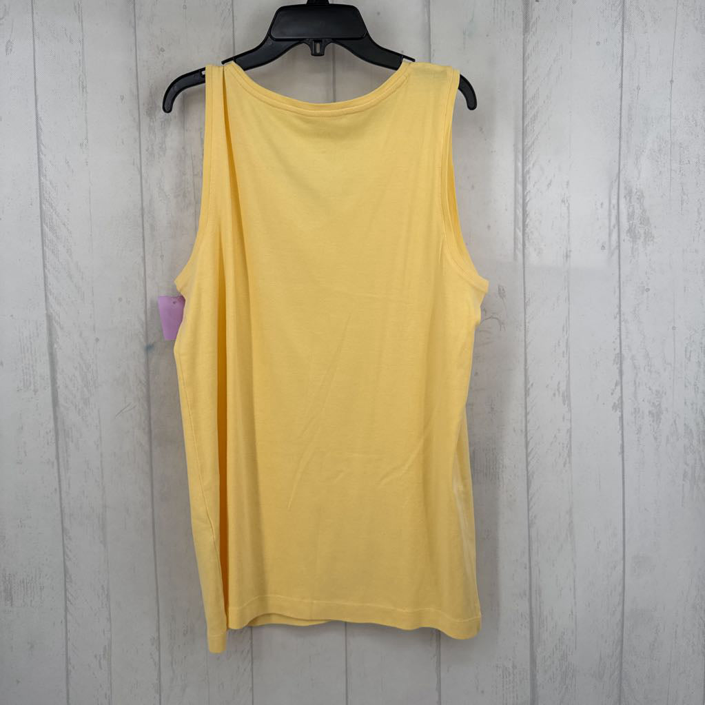 L v-neck basic knit tank