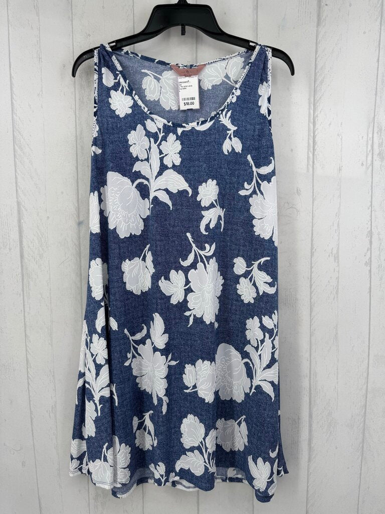 L flo print slvls dress