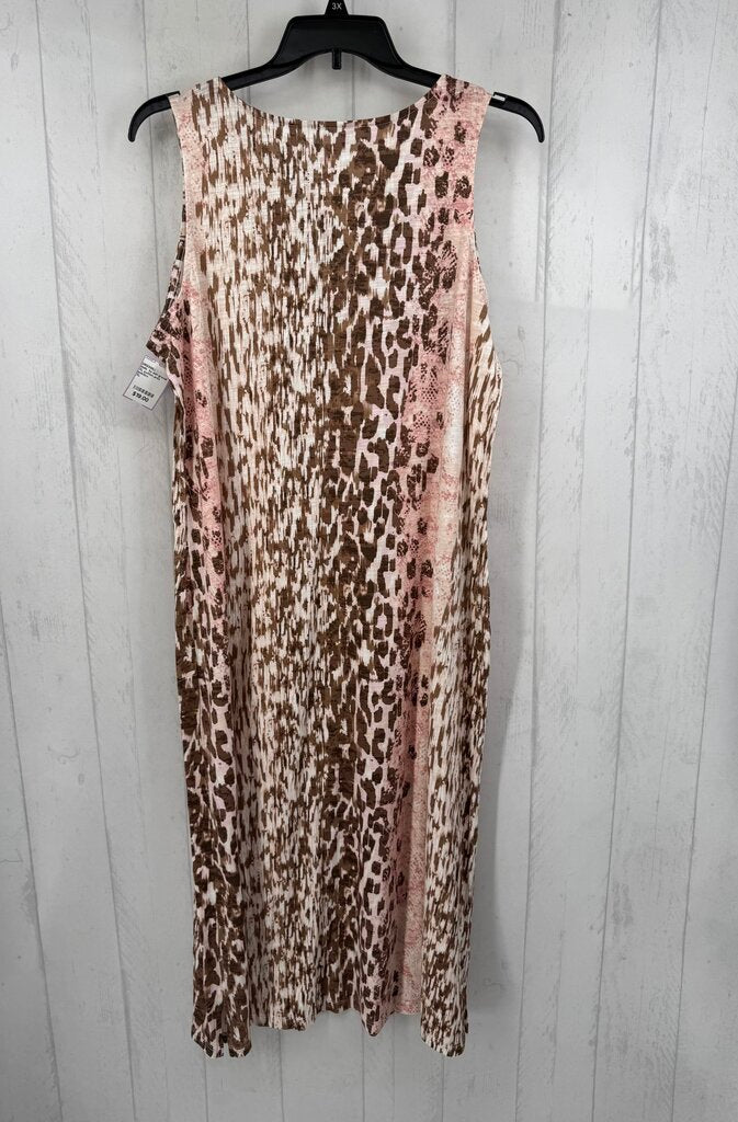 XL python print slvls dress