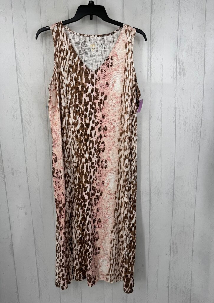 XL python print slvls dress