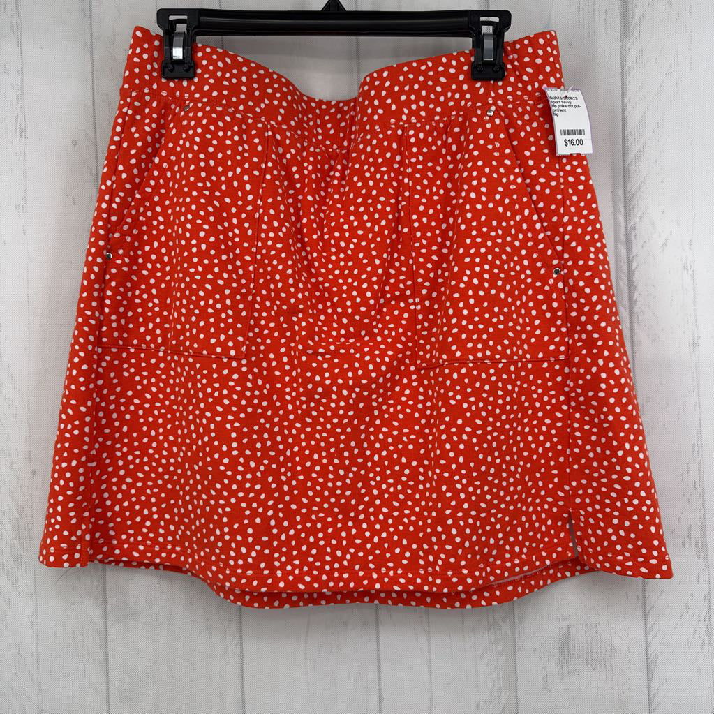 Mp polka dot pull-on skort