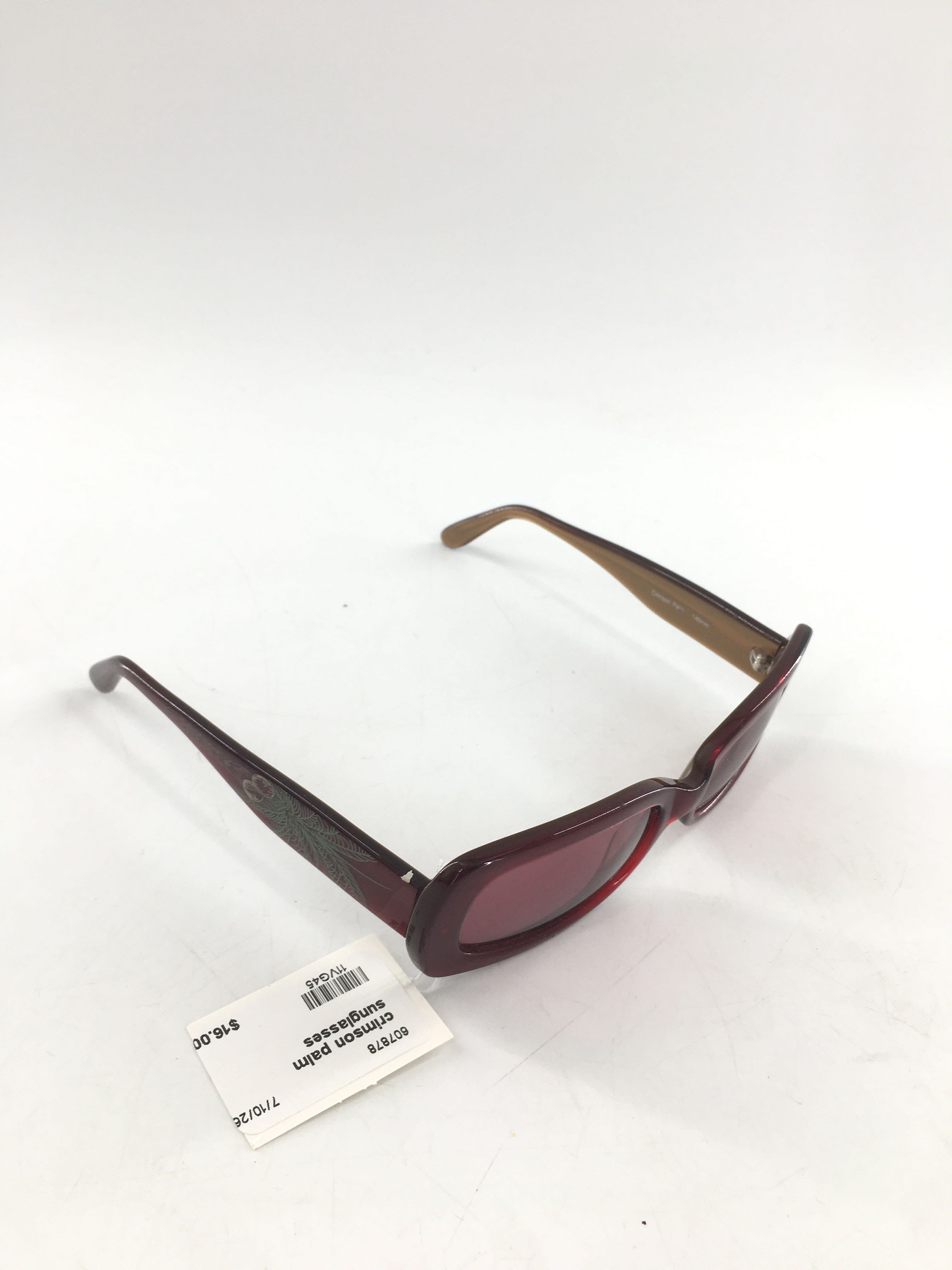 crimson palm sunglasses