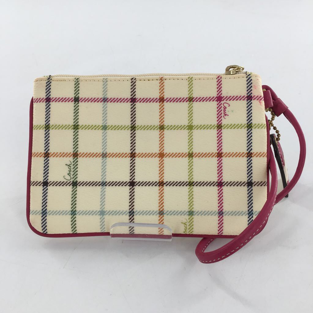 plaid wristlet