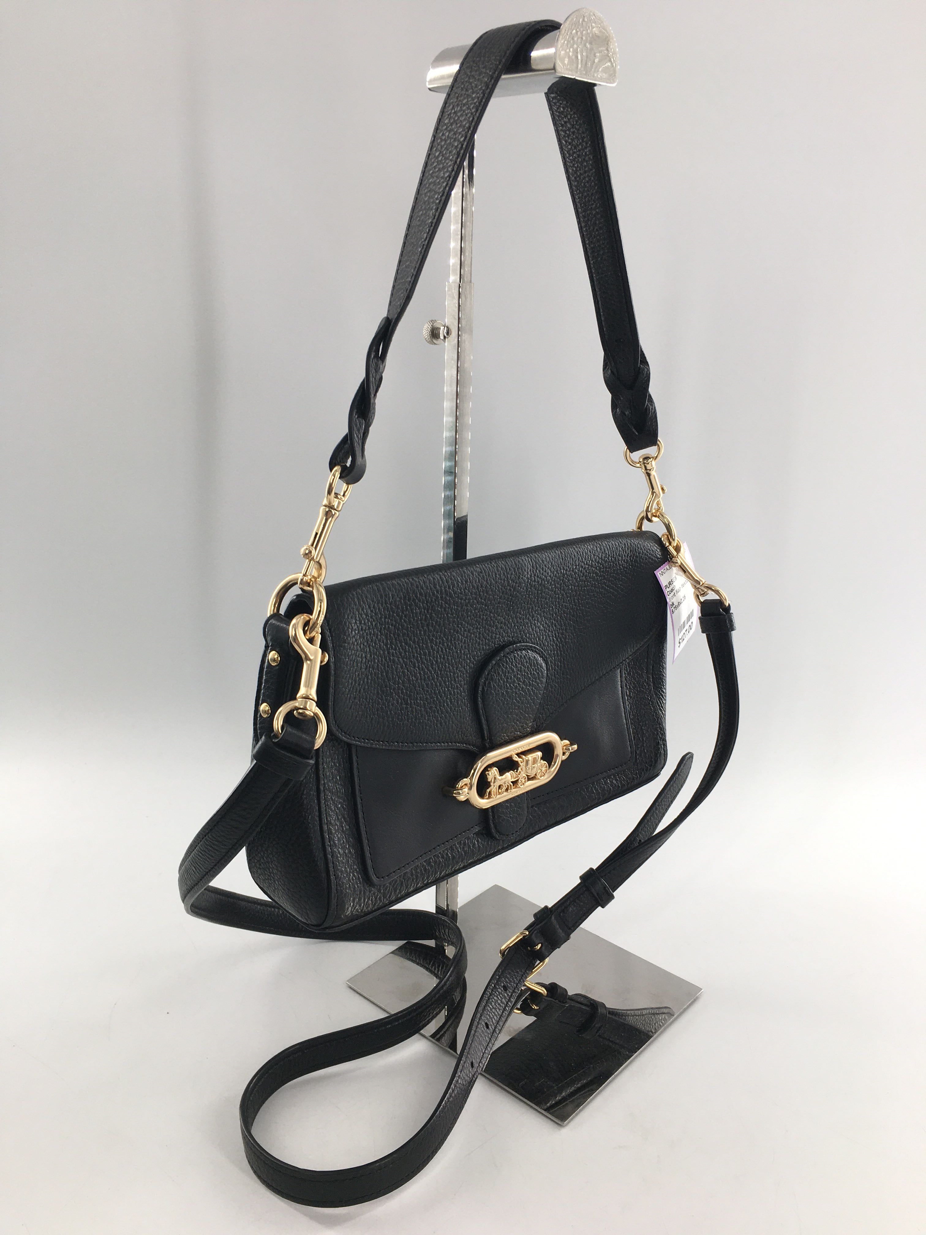 front flap textured shoulder bag