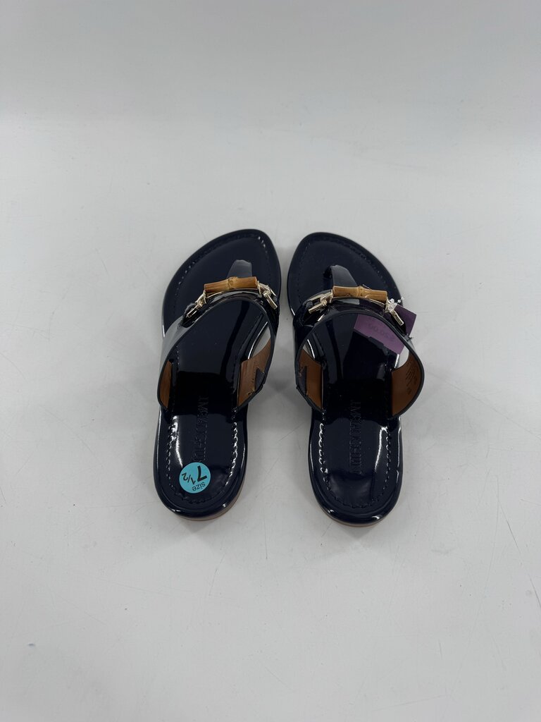 7.5 patent leather thong sandal