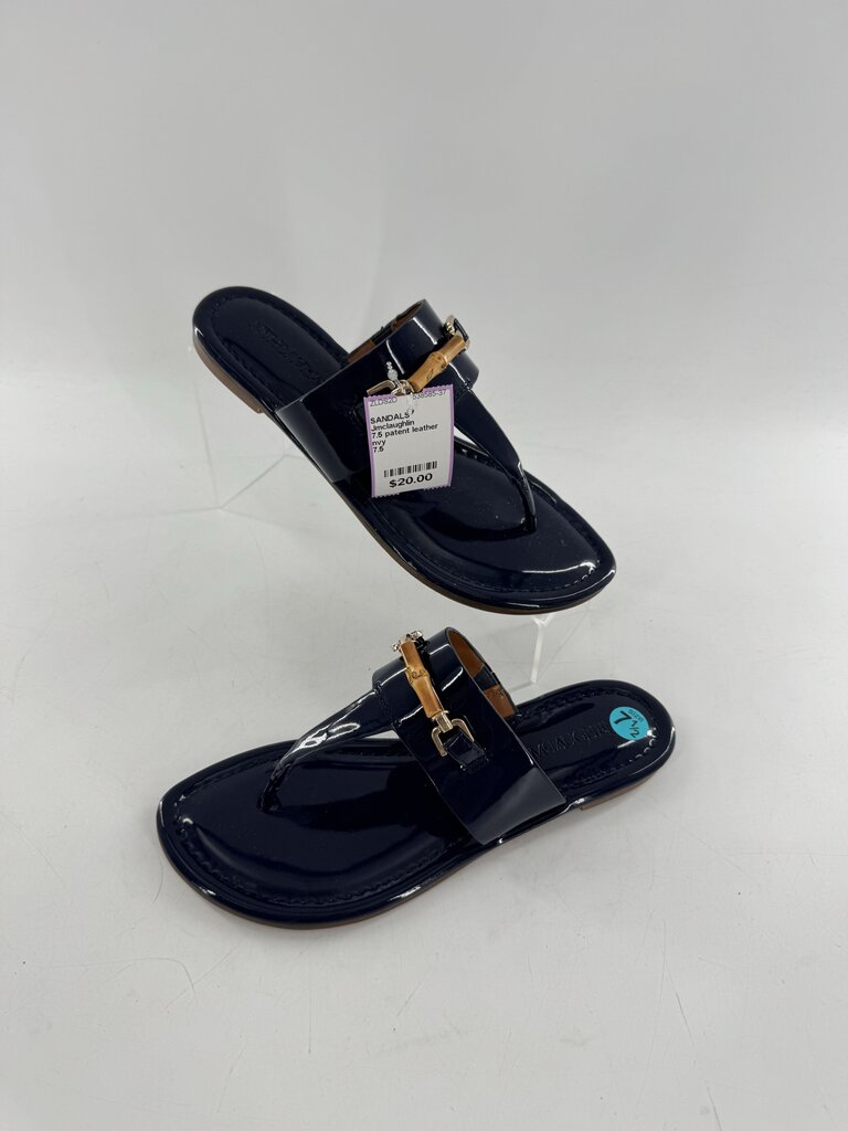 7.5 patent leather thong sandal