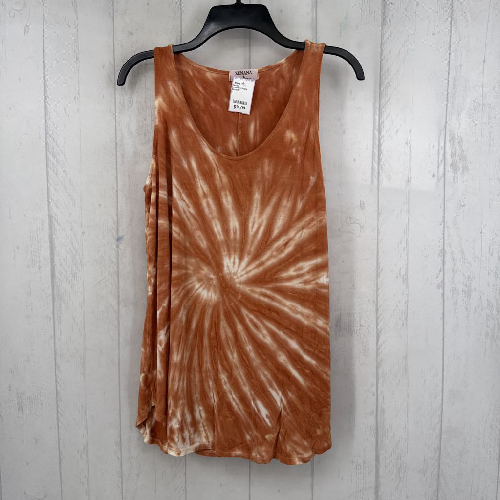 L tie-dye flowy tank