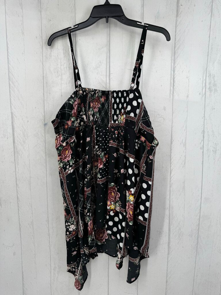 1X flo mixed print flowy tank