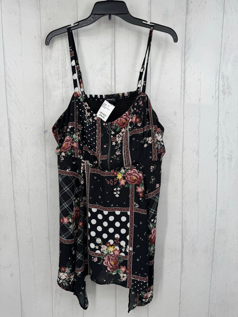 1X flo mixed print flowy tank