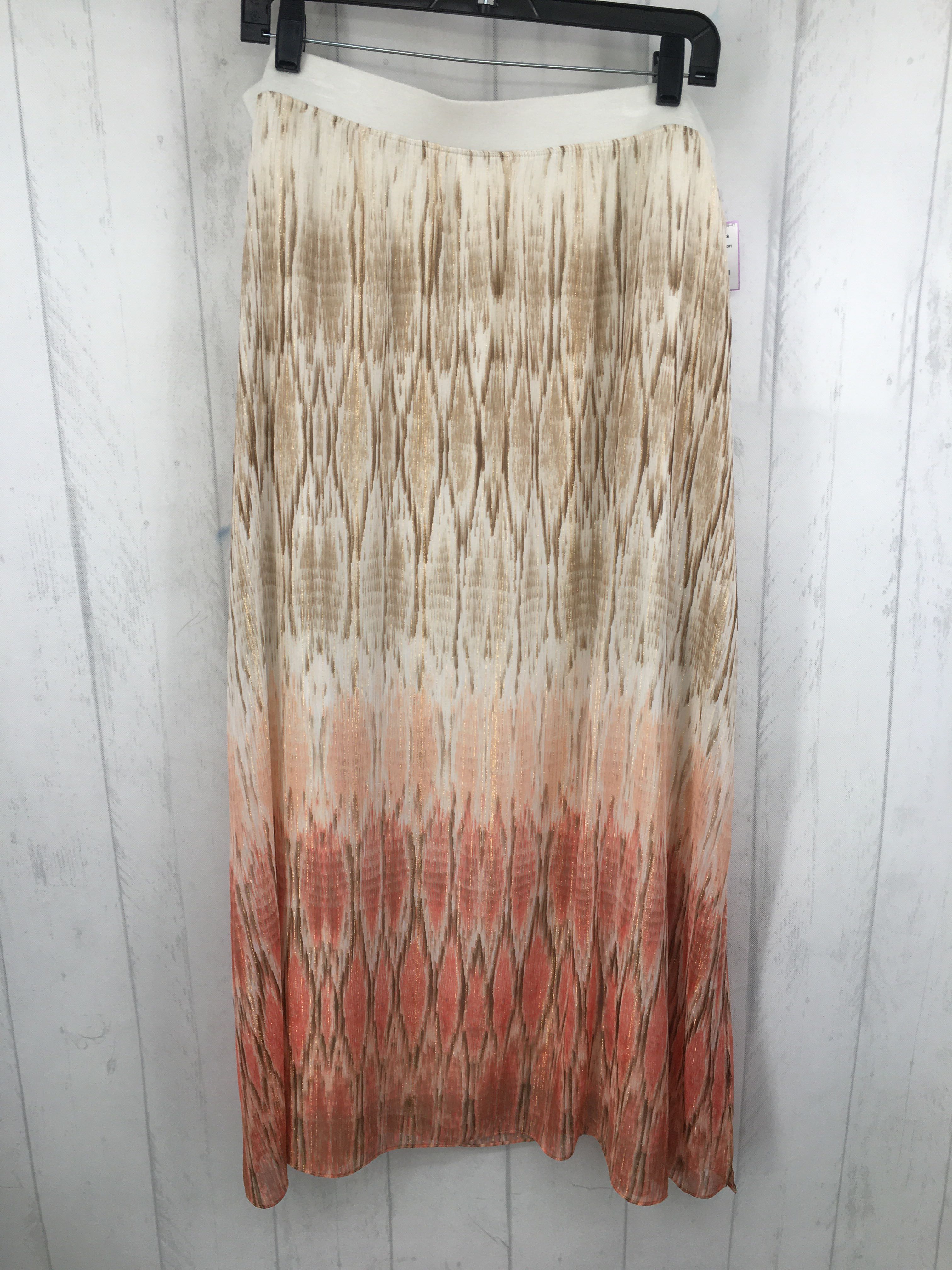 XL colorful pull-on maxi skirt