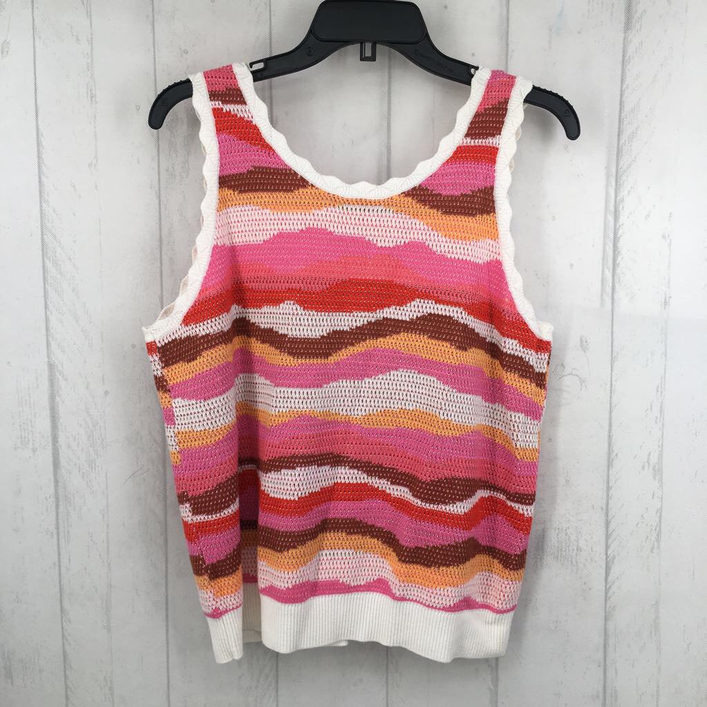 M colorful knit tank