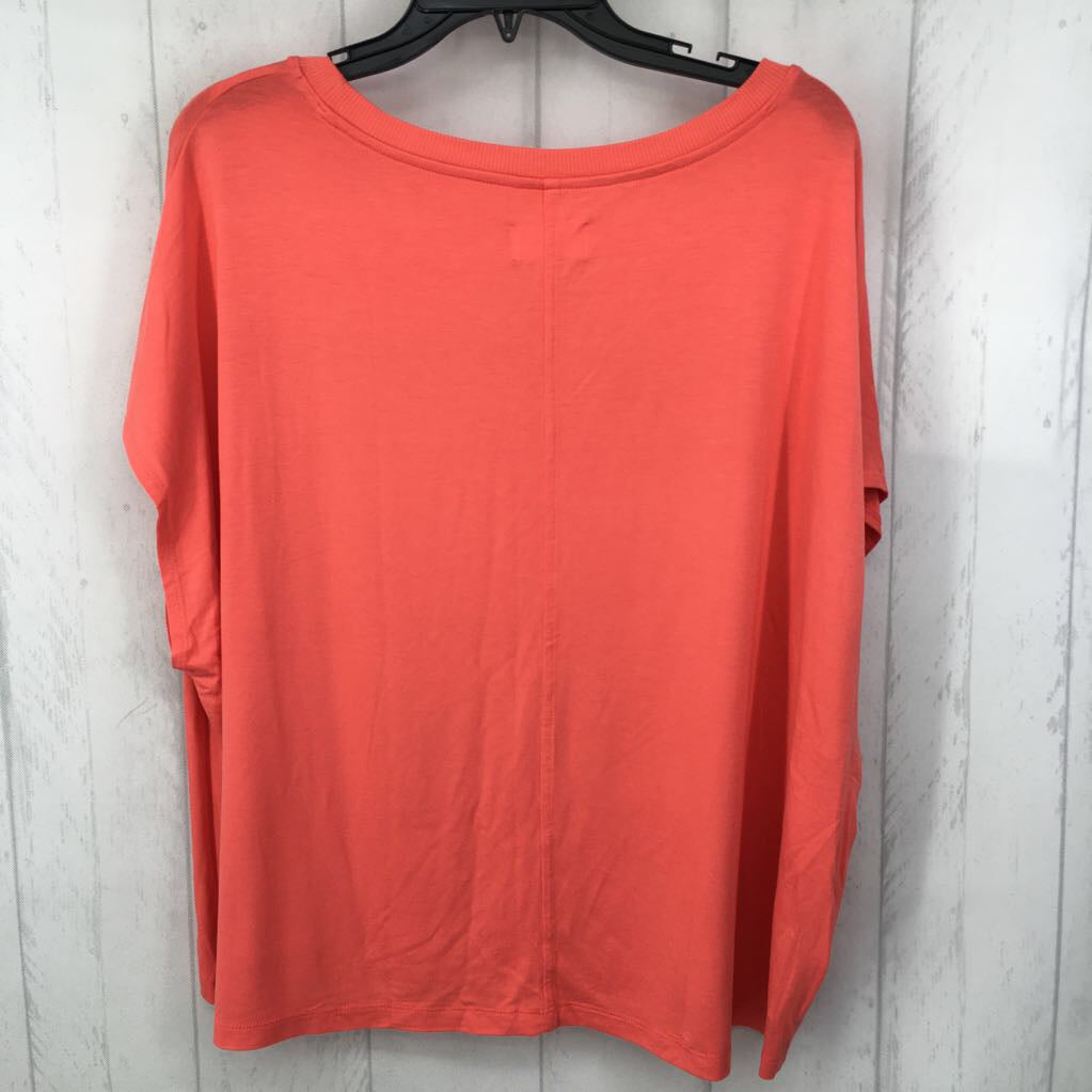 L crewneck cap slv tee