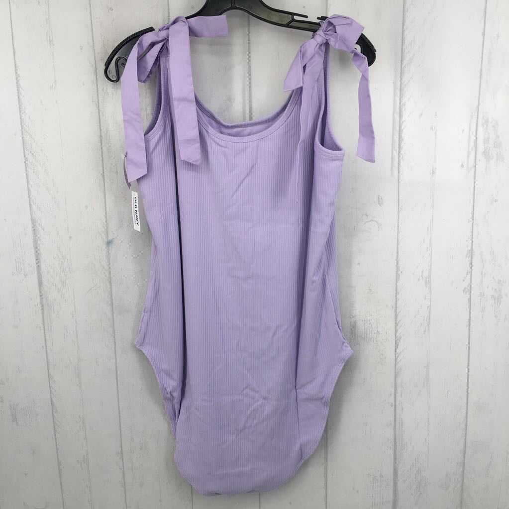 XLT ribbed bow straps bodysuit
