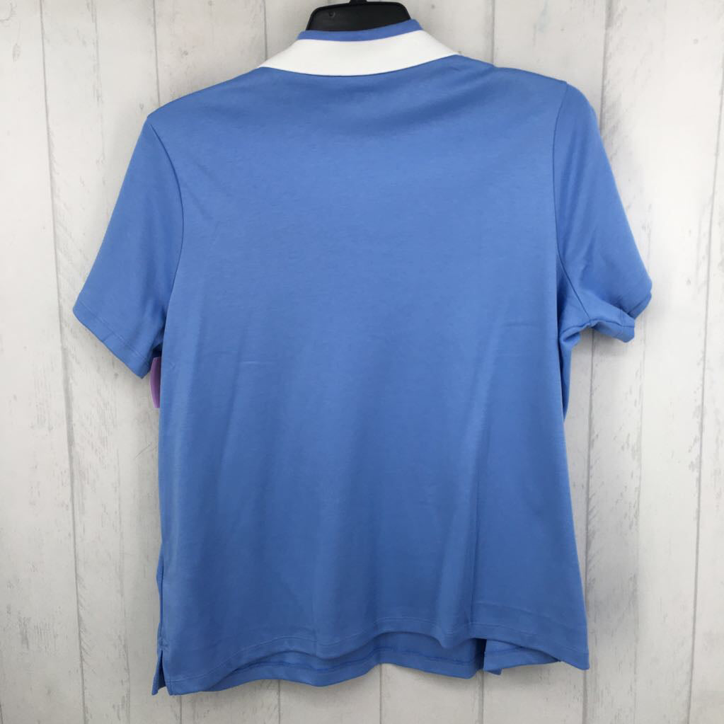 1X quarter button down s/s polo