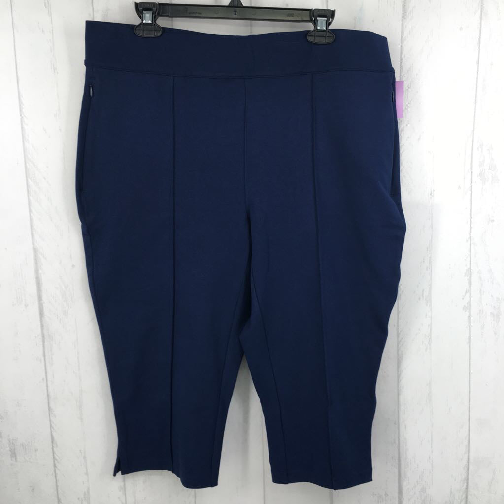 XL stretch knit capris