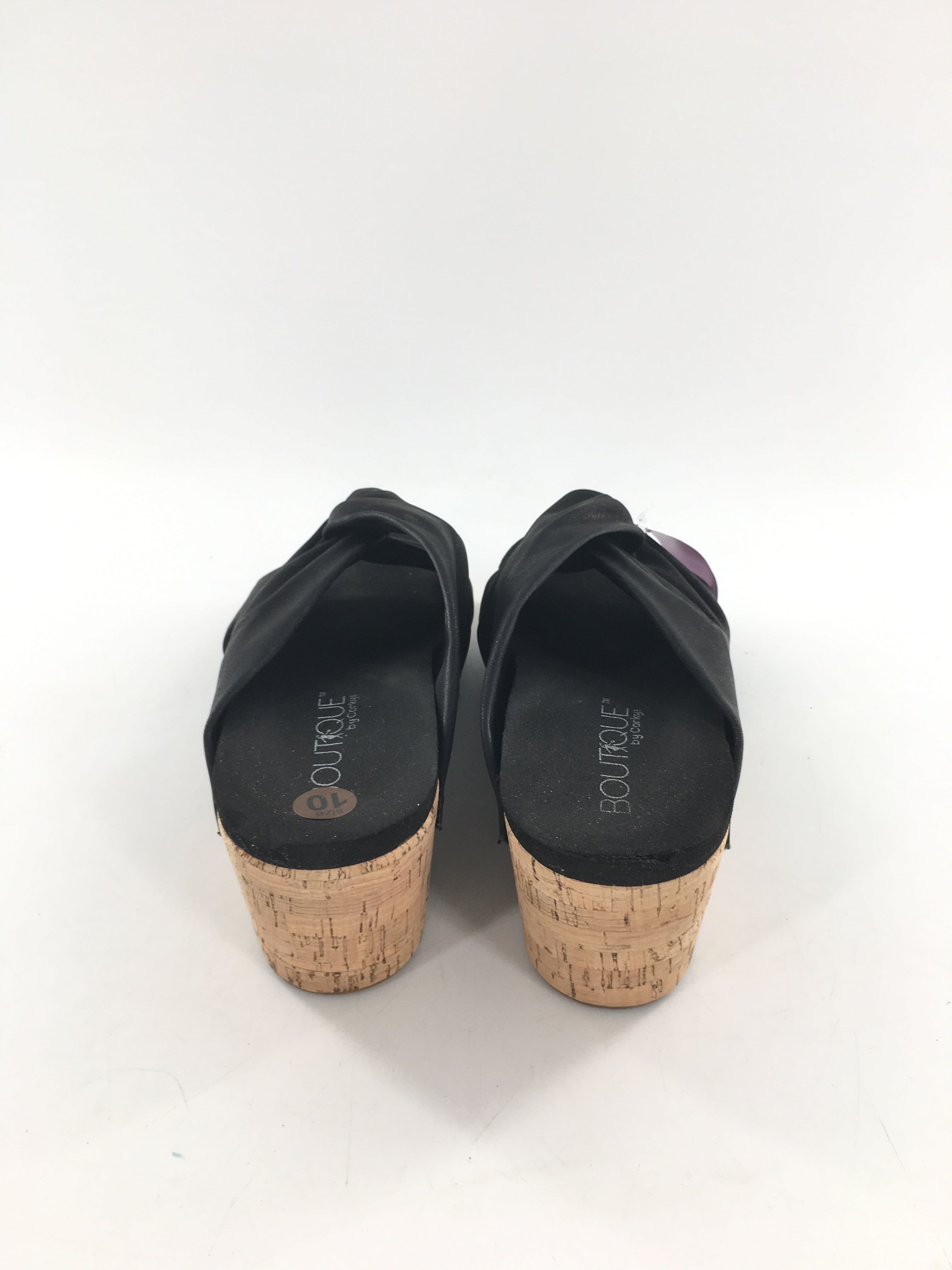 10 cork wedge heel twist sandal