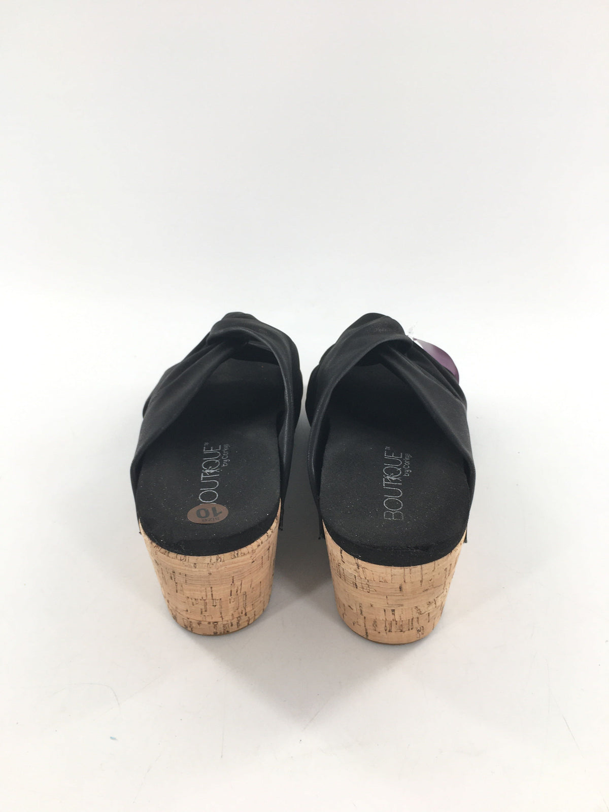 10 cork wedge heel twist sandal