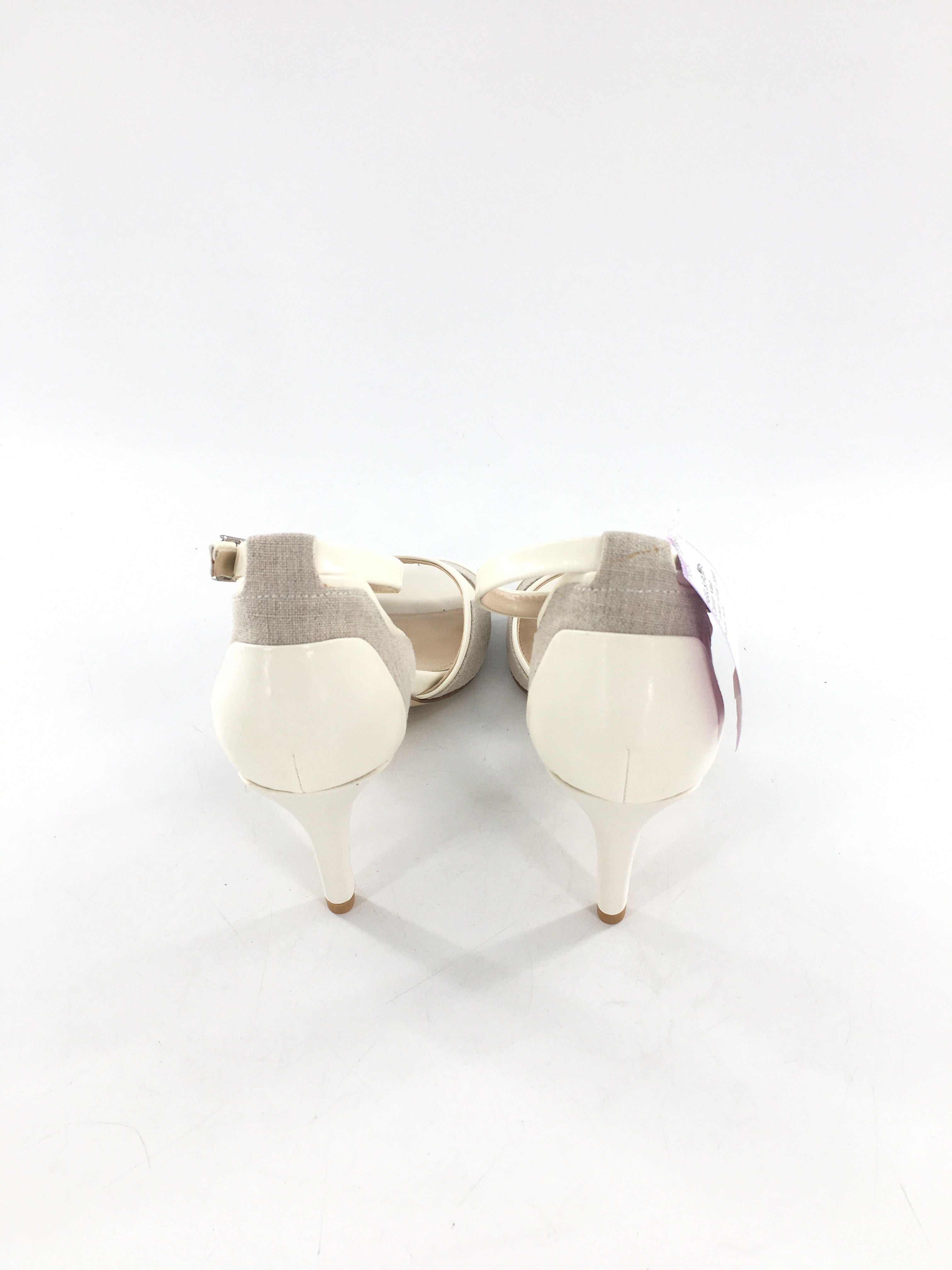 7 ankle strap open toe heels