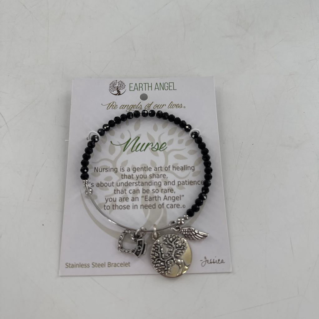 beaded stainless steel bracelet-nurse