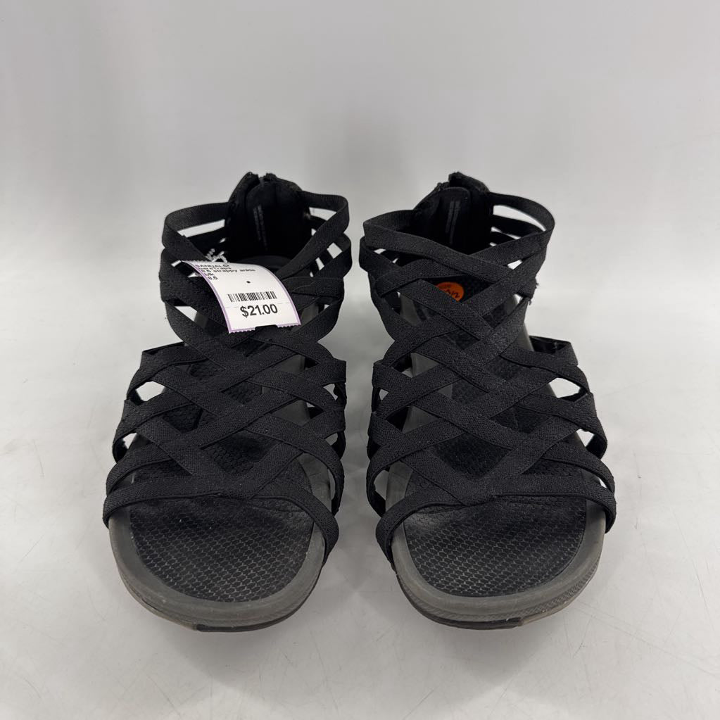 8.5 strappy ankle zip sandal