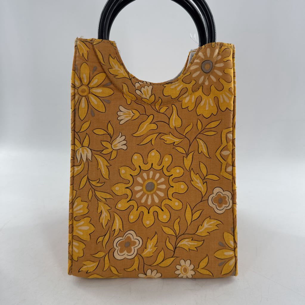 longaberger insulated cooler bag-yellow floral