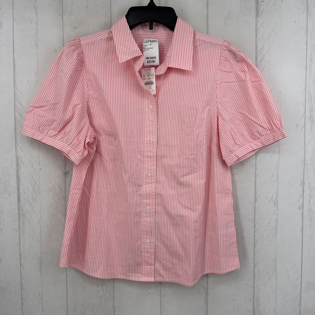 R80 M striped button down s/s top