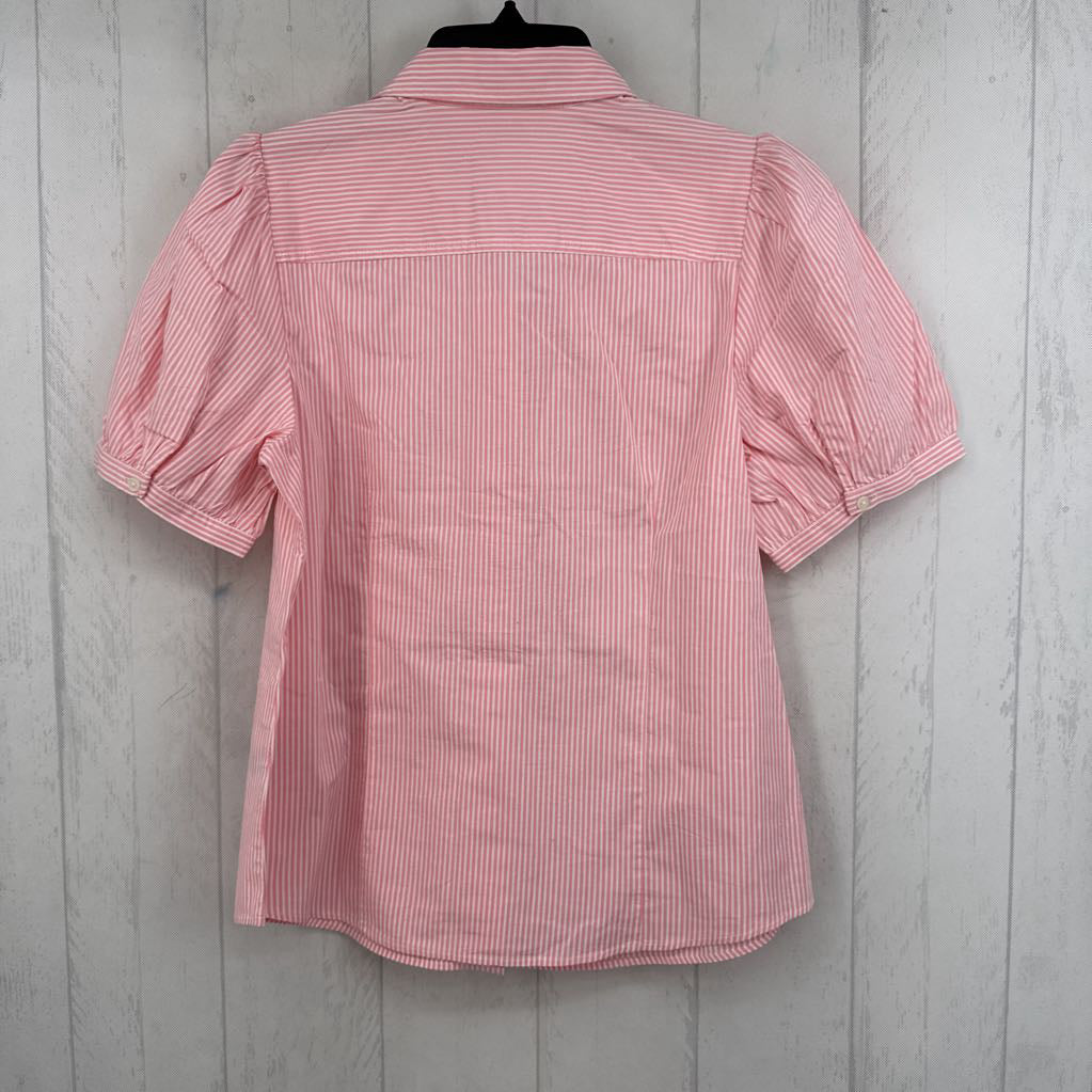 R80 M striped button down s/s top
