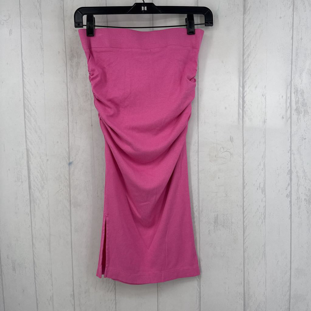 R78 XS Ribbed Midi Ruched Skirt