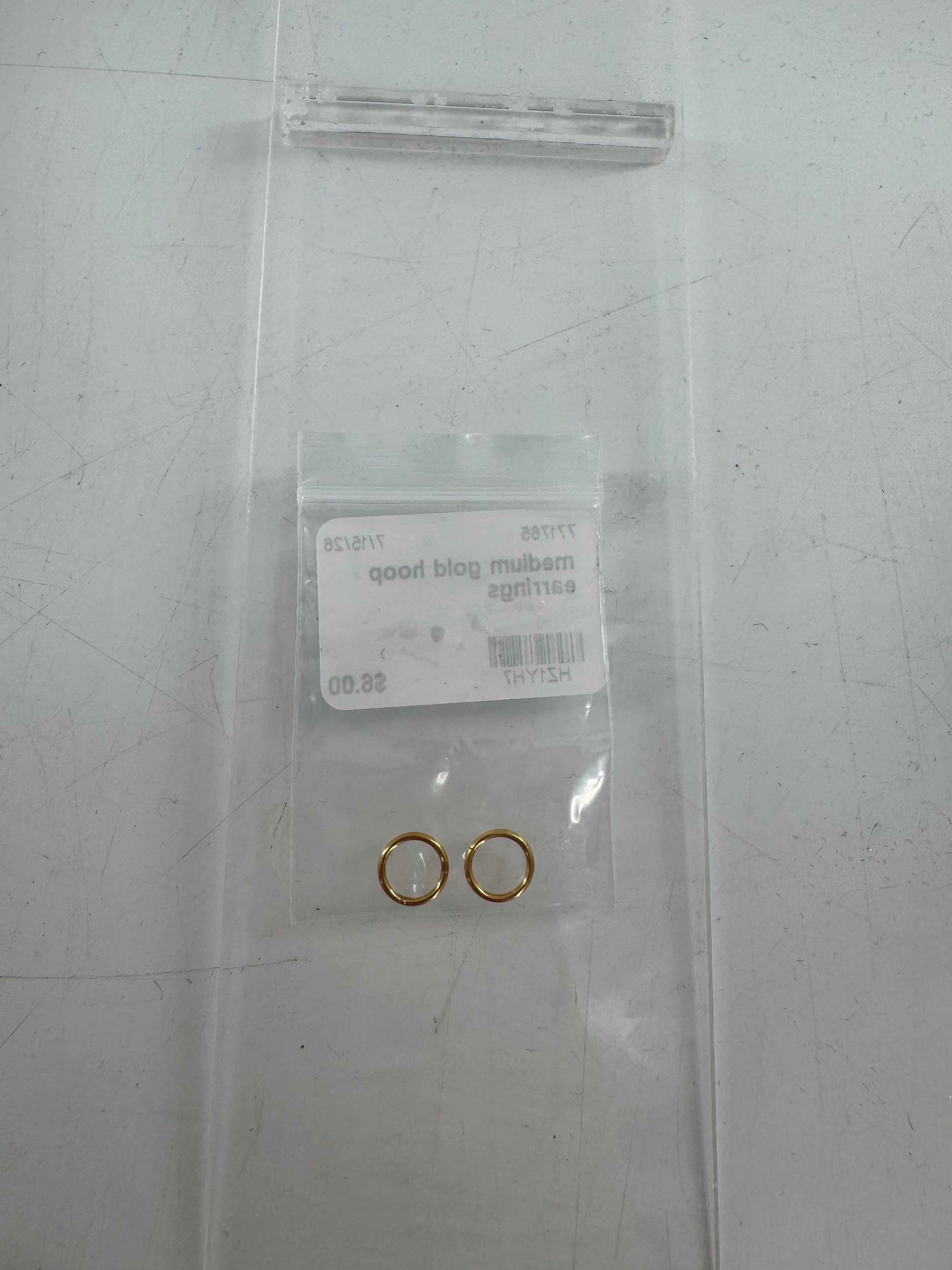 medium gold hoop earrings