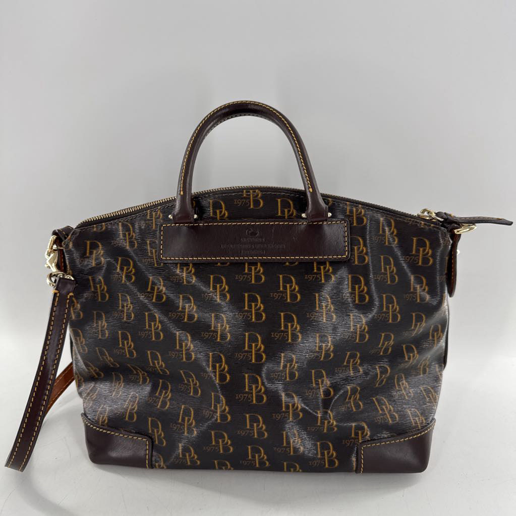 monogram satchel