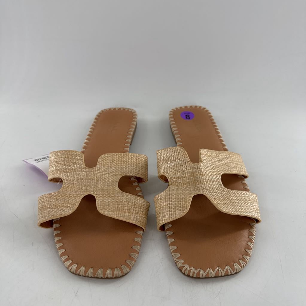 8 woven slide sandal