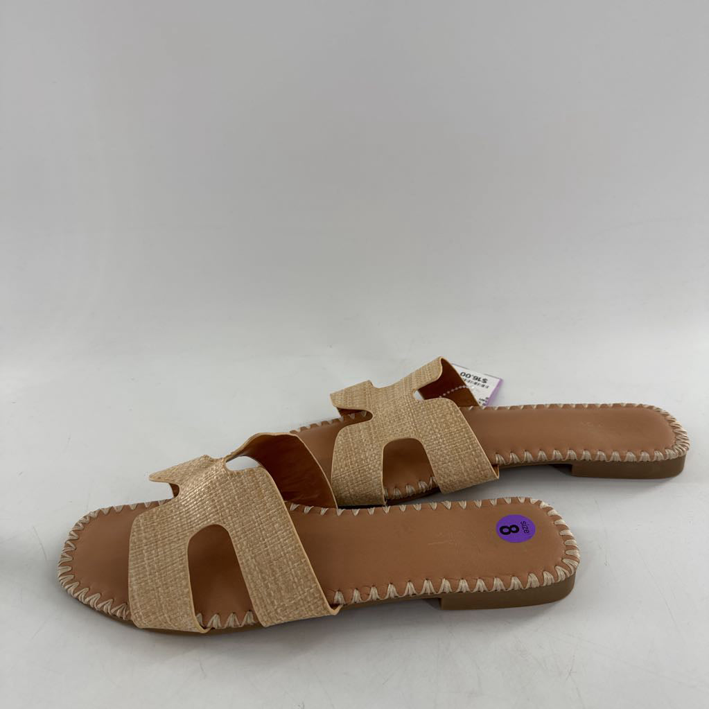 8 woven slide sandal