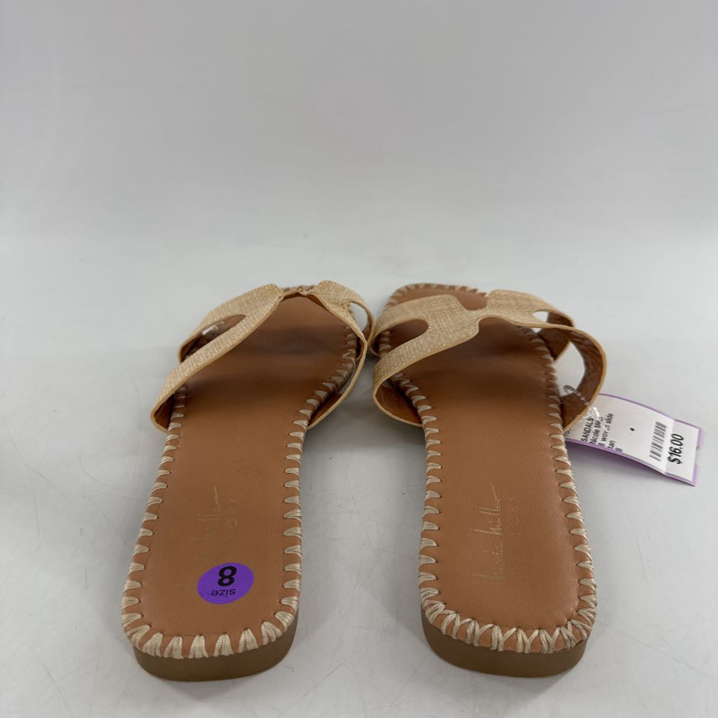 8 woven slide sandal