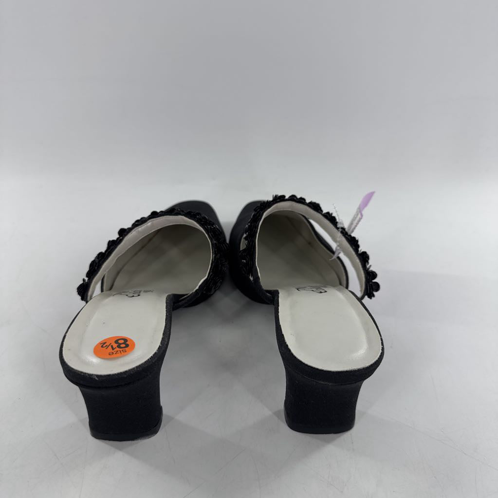 8.5 embelished low heel mule