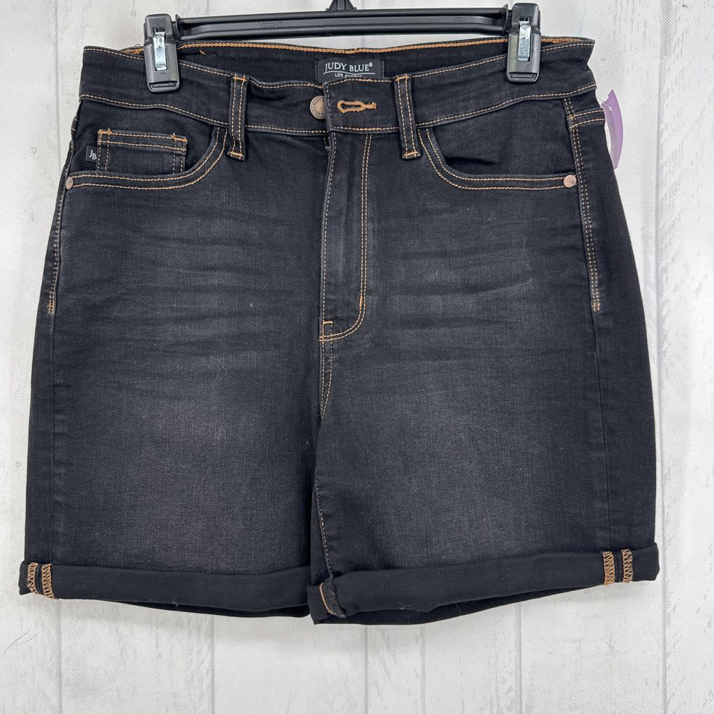 L rolled hem jean shorts