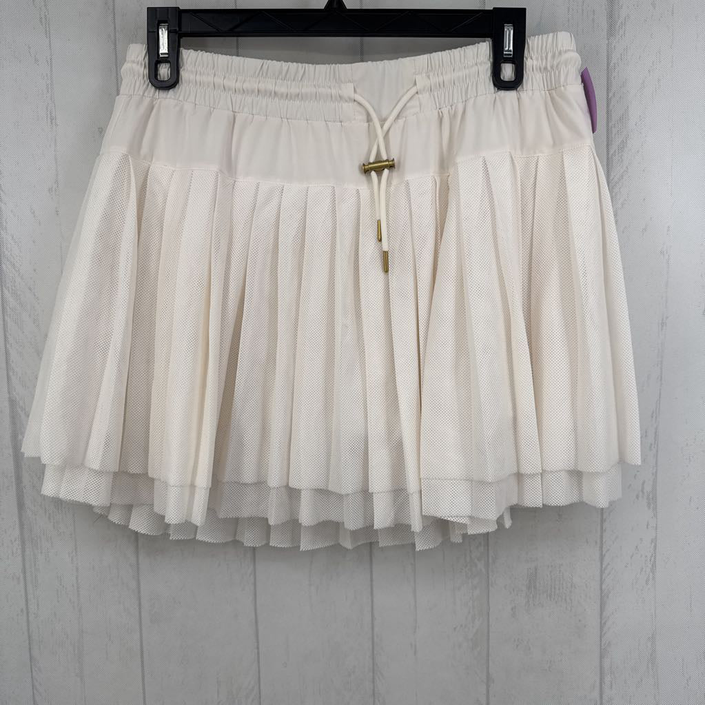 XXL mesh pleated skort