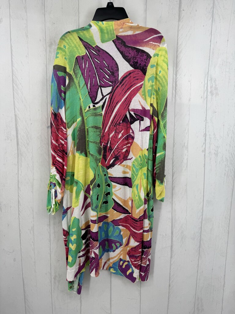 L colorful lightweight cardi