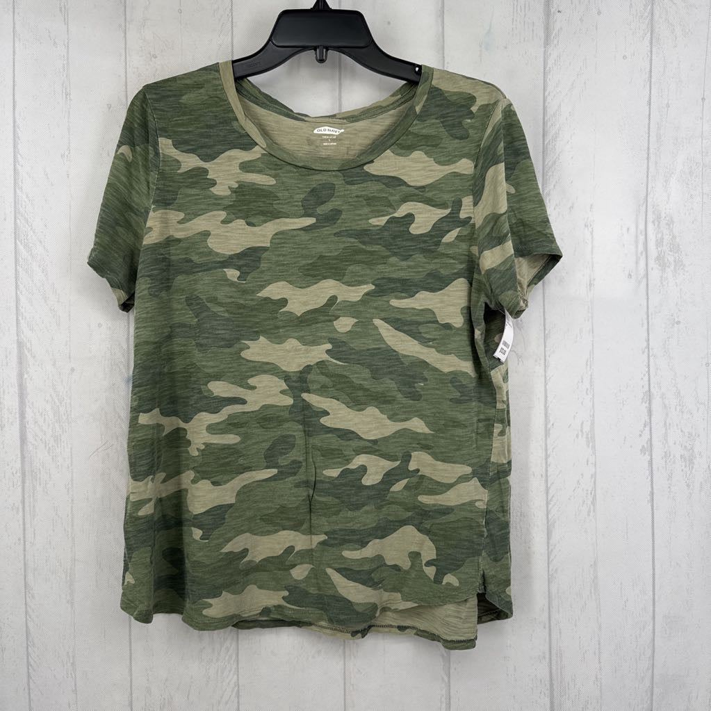 L camo print s/s tee