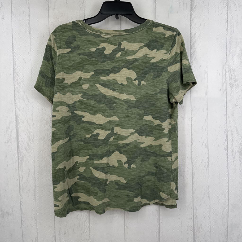 L camo print s/s tee