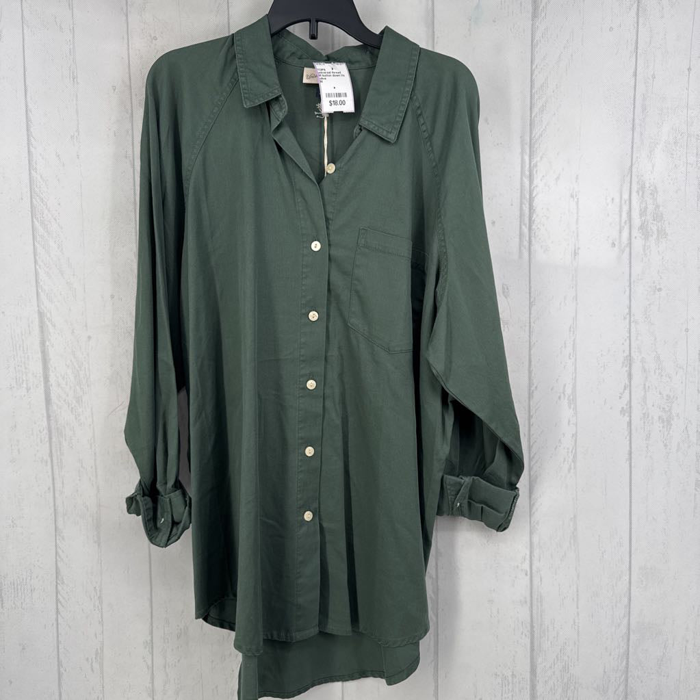 M button down l/s top