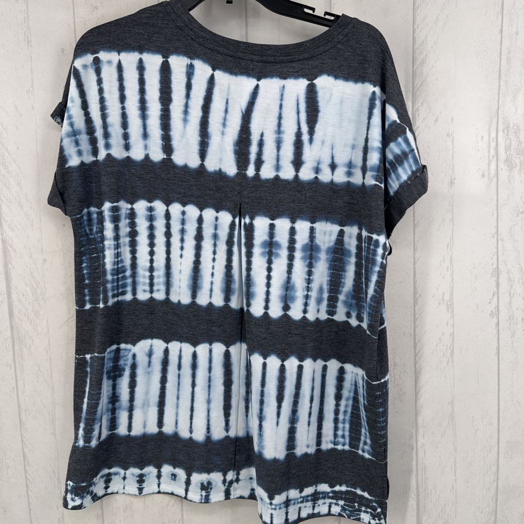 R54 L tie-dye v-neck s/s tee
