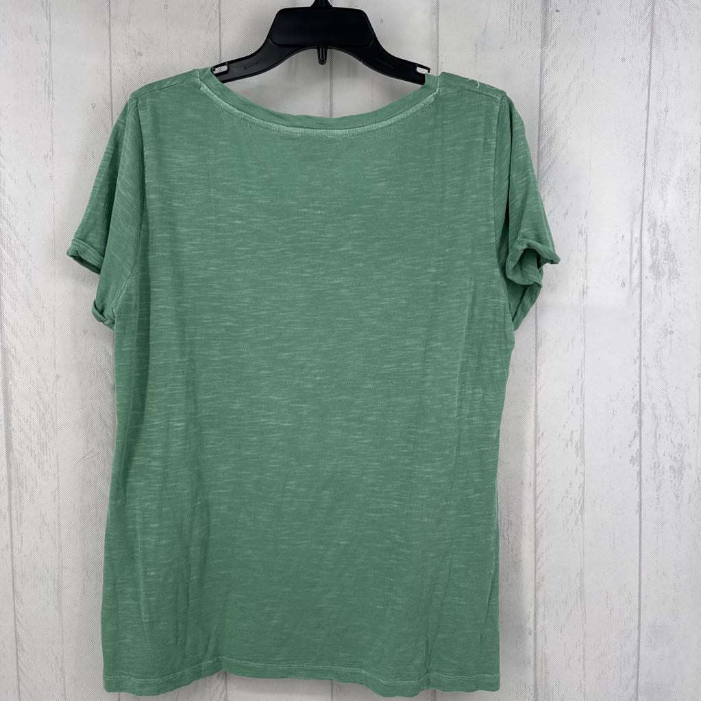 L embroidered crewneck s/s tee