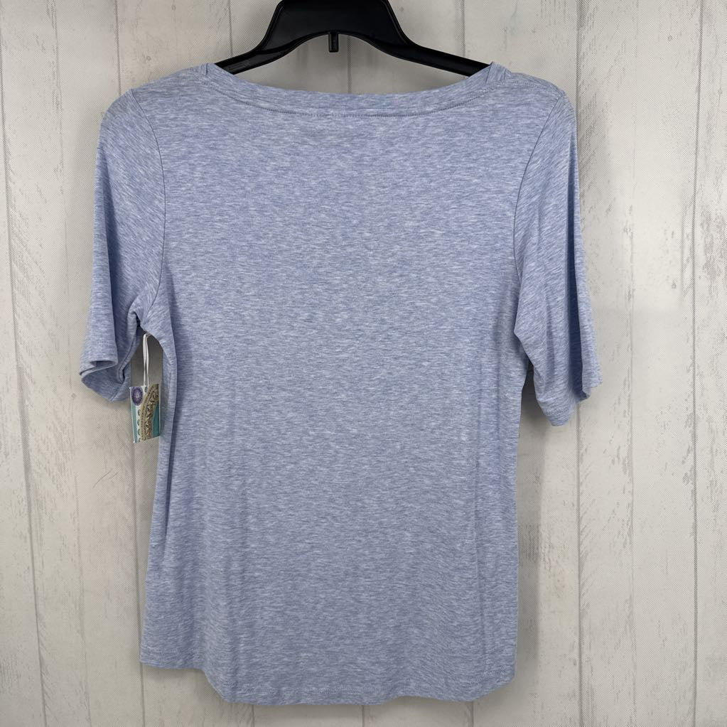 L crewneck marled s/s tee