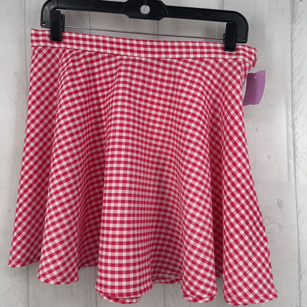 L gingham plaid skirt