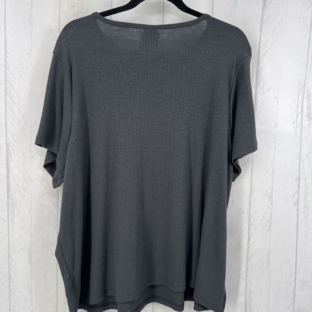 2X ribbed s/s top